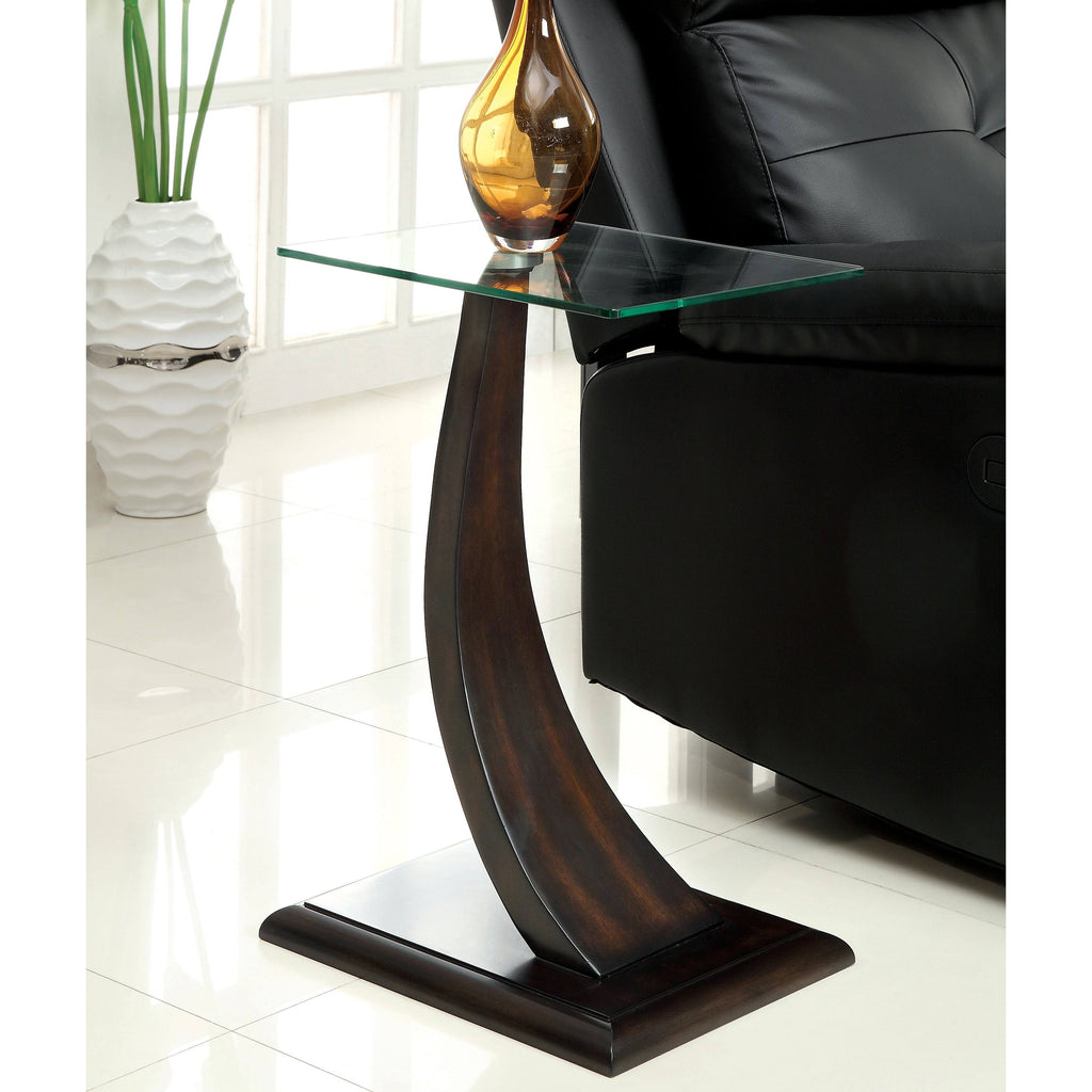 Modern Dark Walnut Side Table Q722620