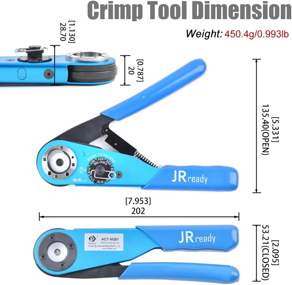 8 Indent Crimping Tool for 12-26 AWG Wire D677