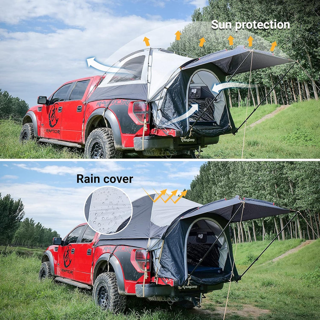 6.5 Foot 2 Person Truck Camping Tent with Sun Awning G2416