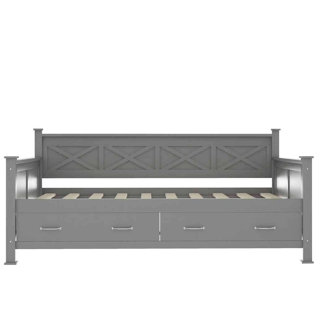 White Twin Size Daybed with 2 Drawers N28881