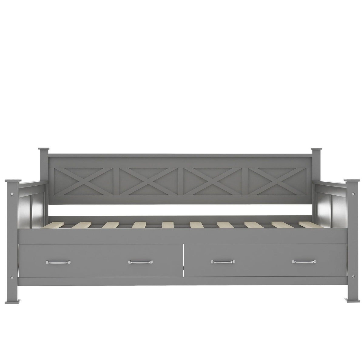 White Twin Size Daybed with 2 Drawers N28881