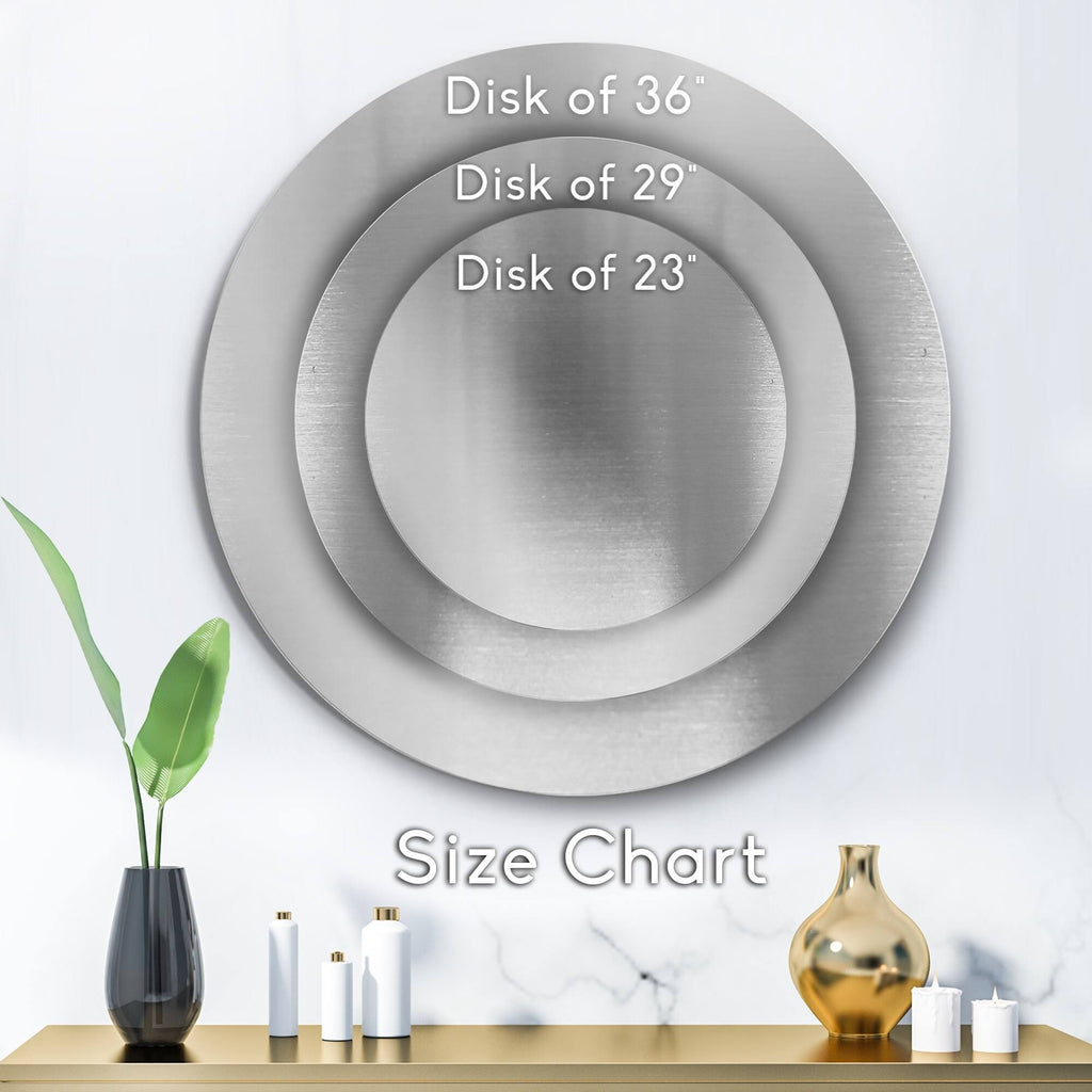 Gray Graphic Art Print on Metal V9145