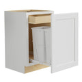 Plywood Shaker Double Wastebasket Base Kitchen Cabinet N6380