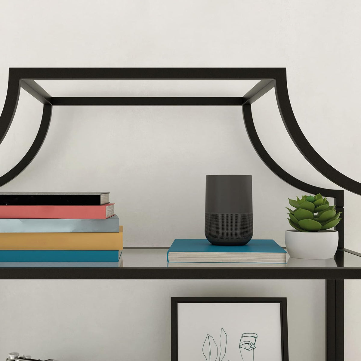 Black Bookcase S718113