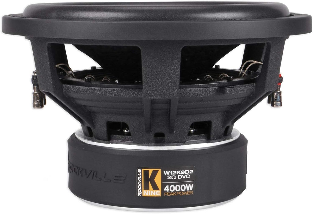 12 8000 Watt Car Subwoofers + Sealed Sub Box Enclosure O9810
