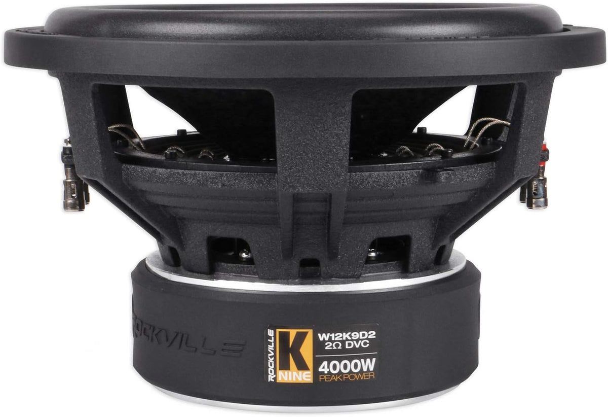 12 8000 Watt Car Subwoofers + Sealed Sub Box Enclosure O9810