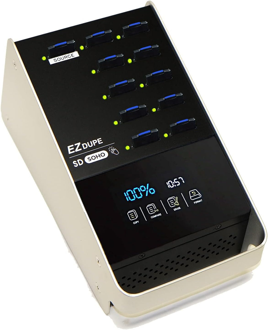 1 to 10 SD MicroSD Card Duplicator with Touch Screen S265