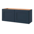36-in W x 15.125-in H x 12-in D Navy Square Door Wall Cabinet P4314