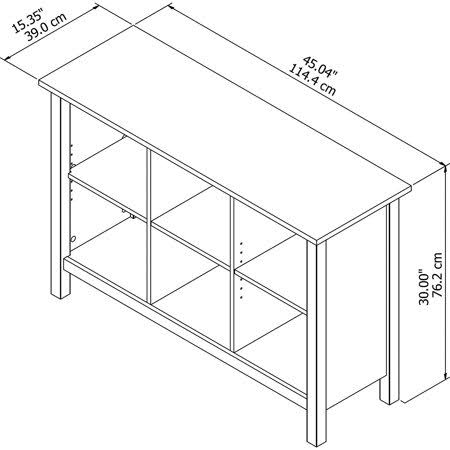 White 6 Cube Storage Bookcase F7910