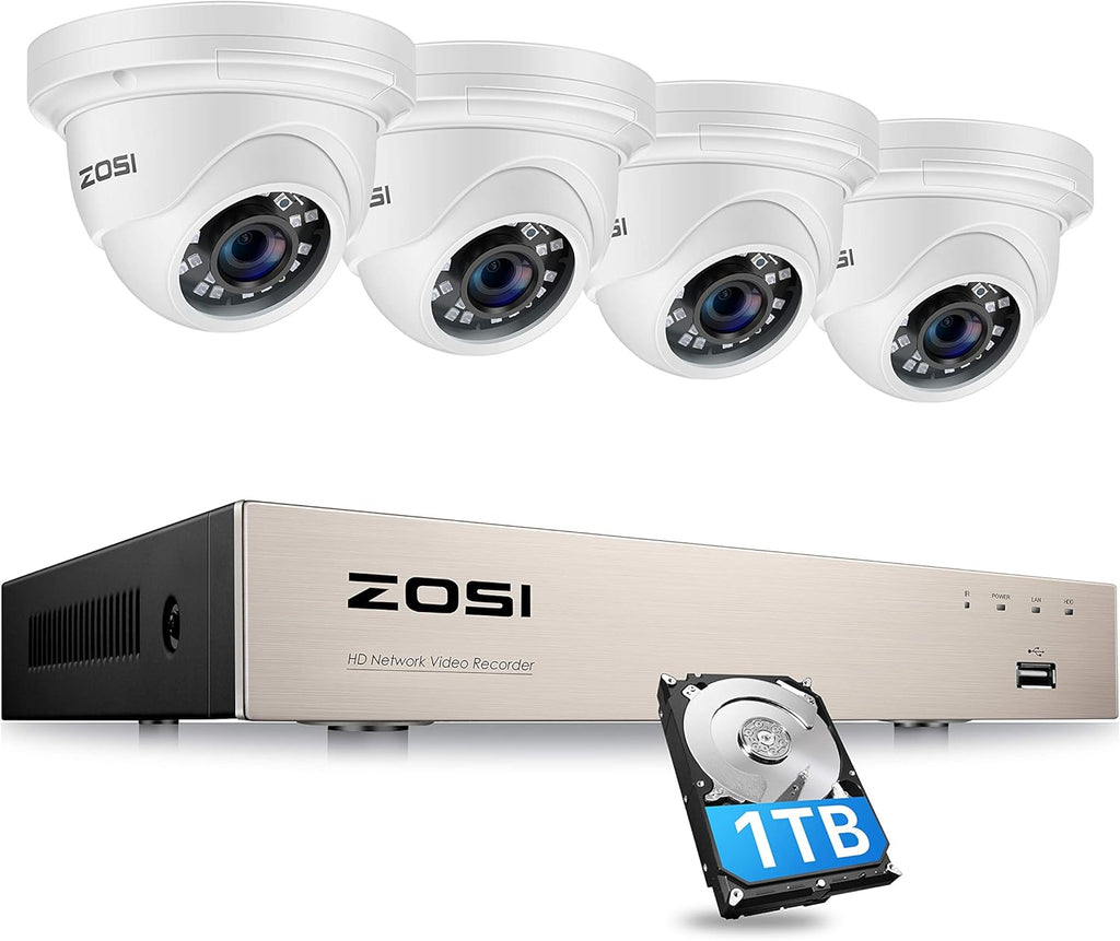 4K 16 Channel Security Camera System with 3TB Hard Drive and 12 x 5MP Cameras C549