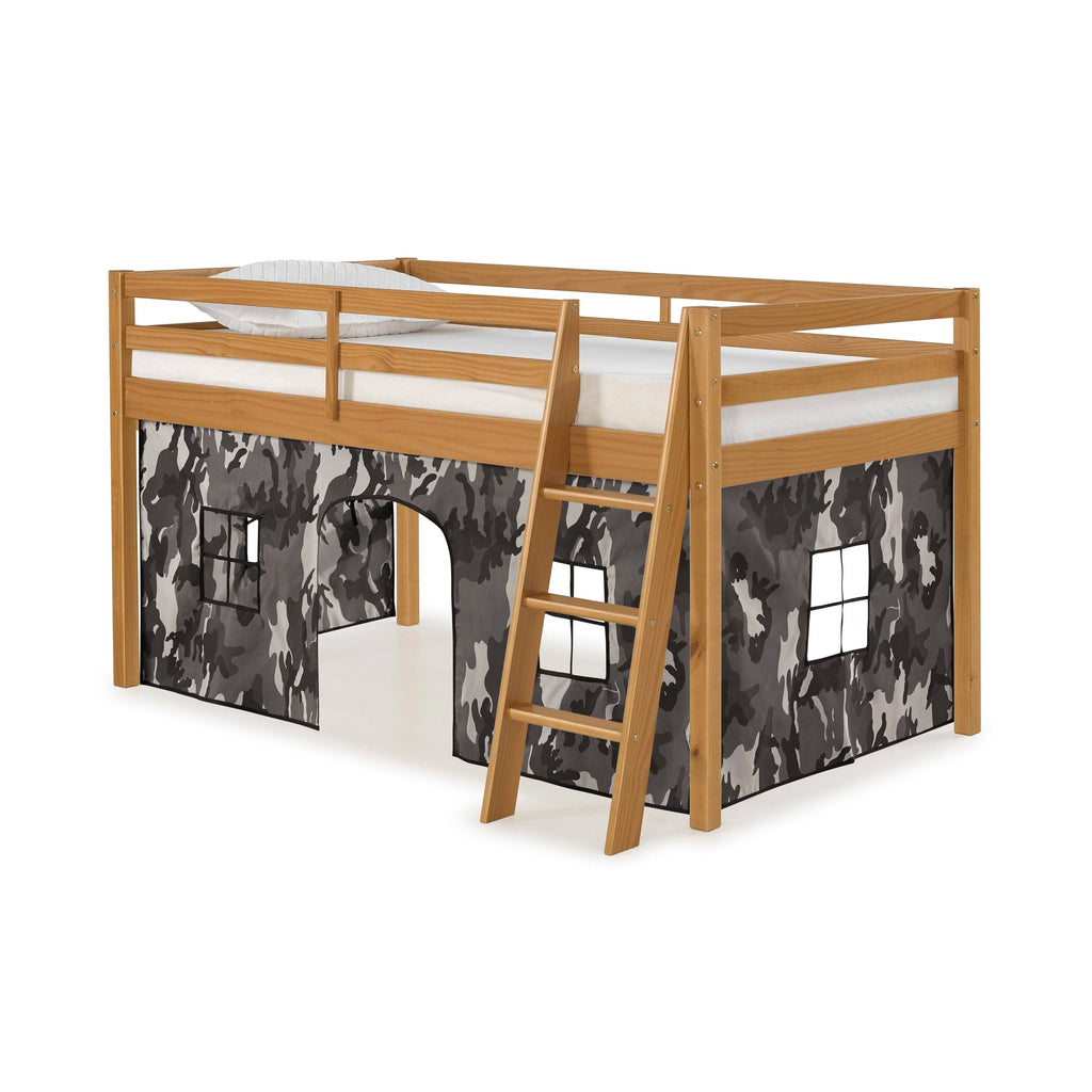 White Gray Camo Twin Junior Loft H82286