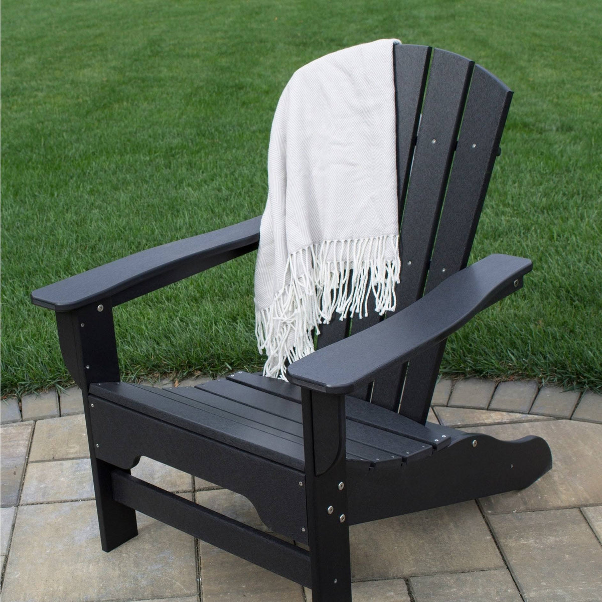Light Gray Recycled Plastic Adirondack Chair D742