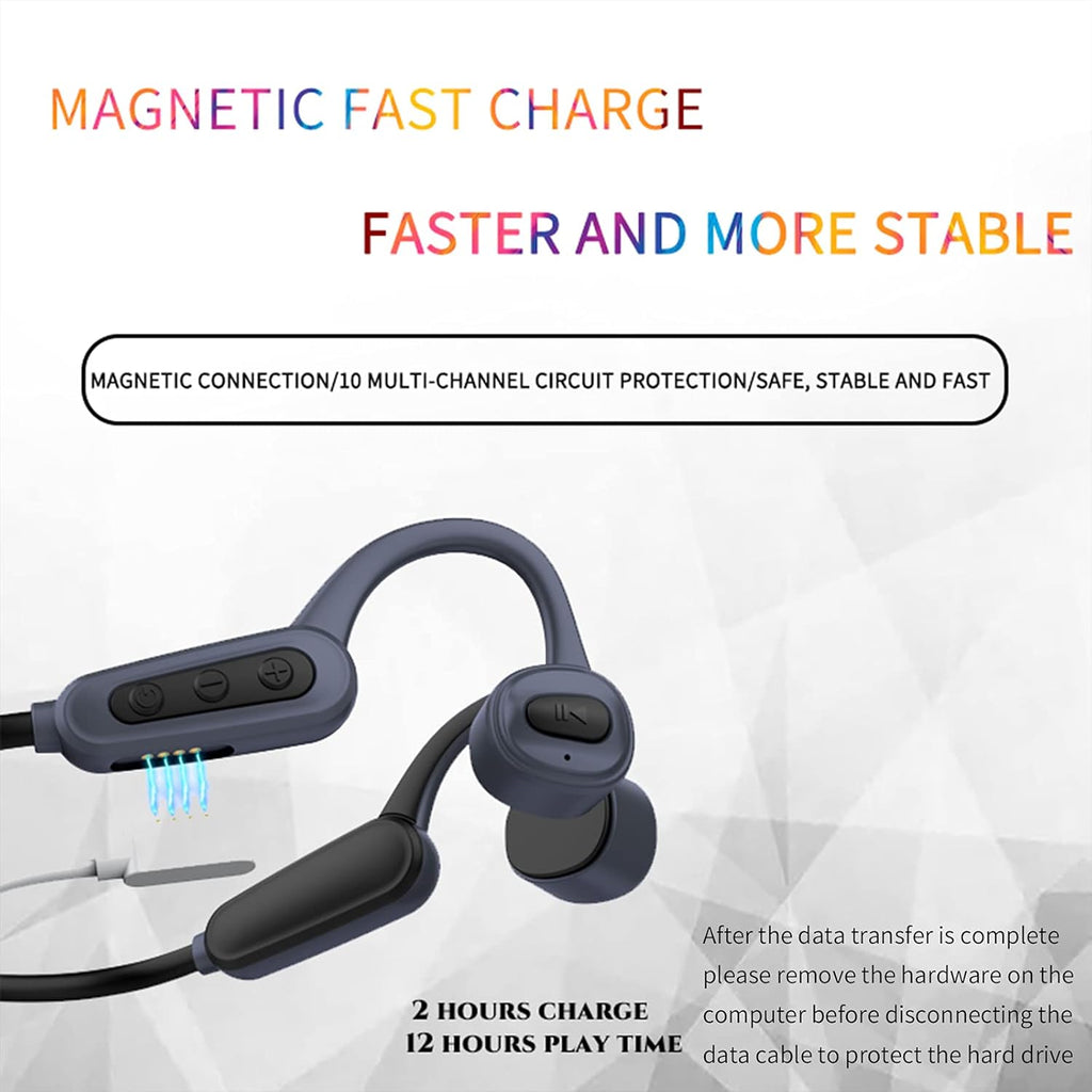 Bone Conduction Swimming Headphones IPX8 Waterproof 16GB Mp3 Player Open Ear X28589