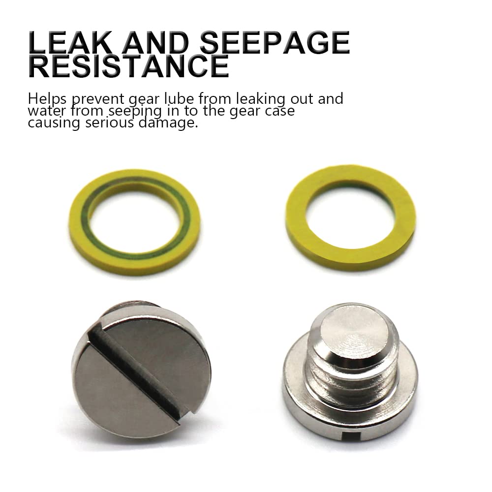 Lower Unit Oil Drain Plug Gearcase Screw & Gasket E962712