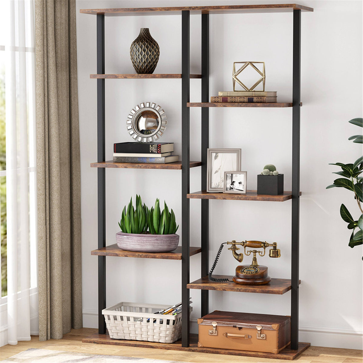 White 5-Tier Bookshelf W811798