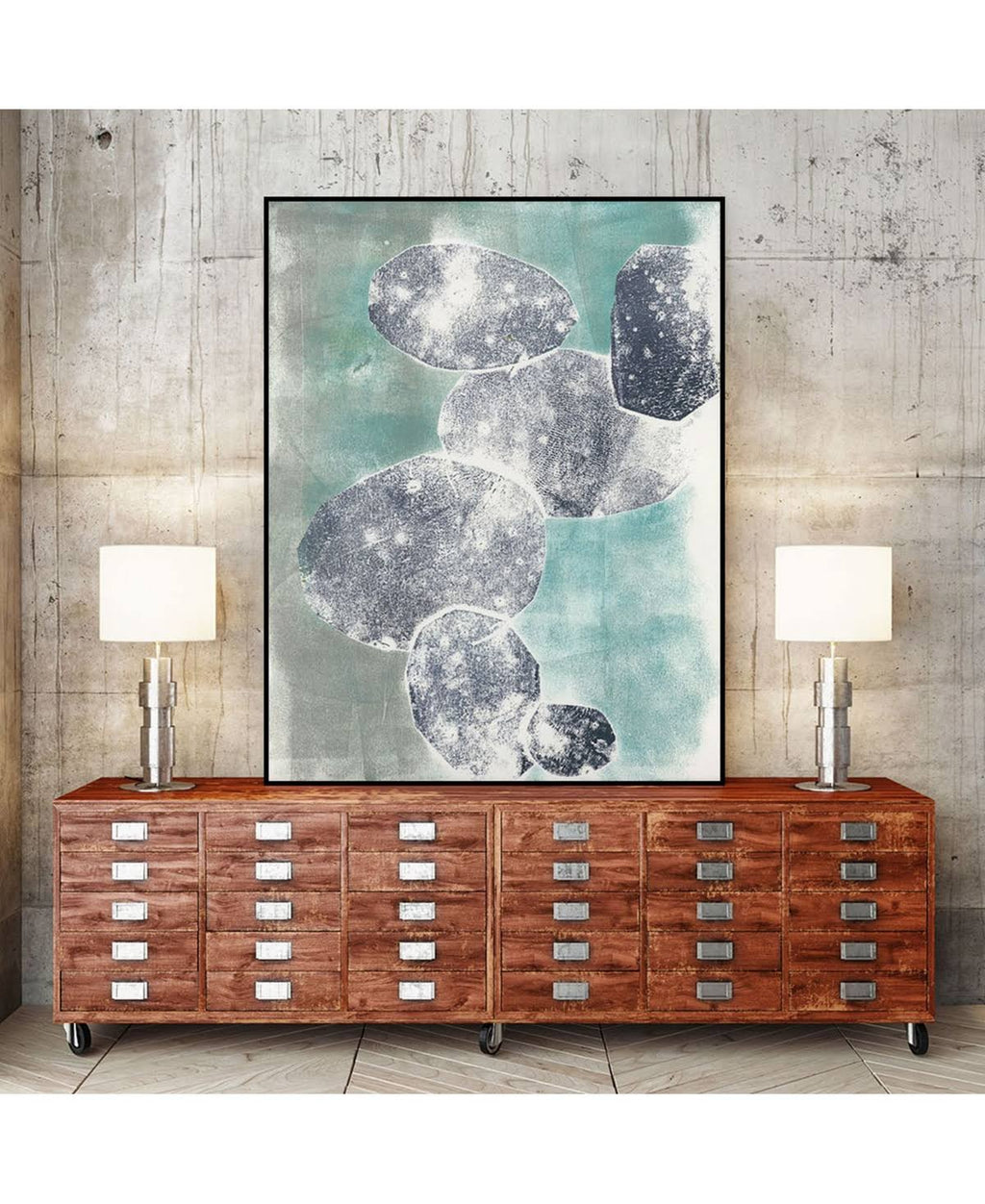 Framed Canvas Art Block M668973
