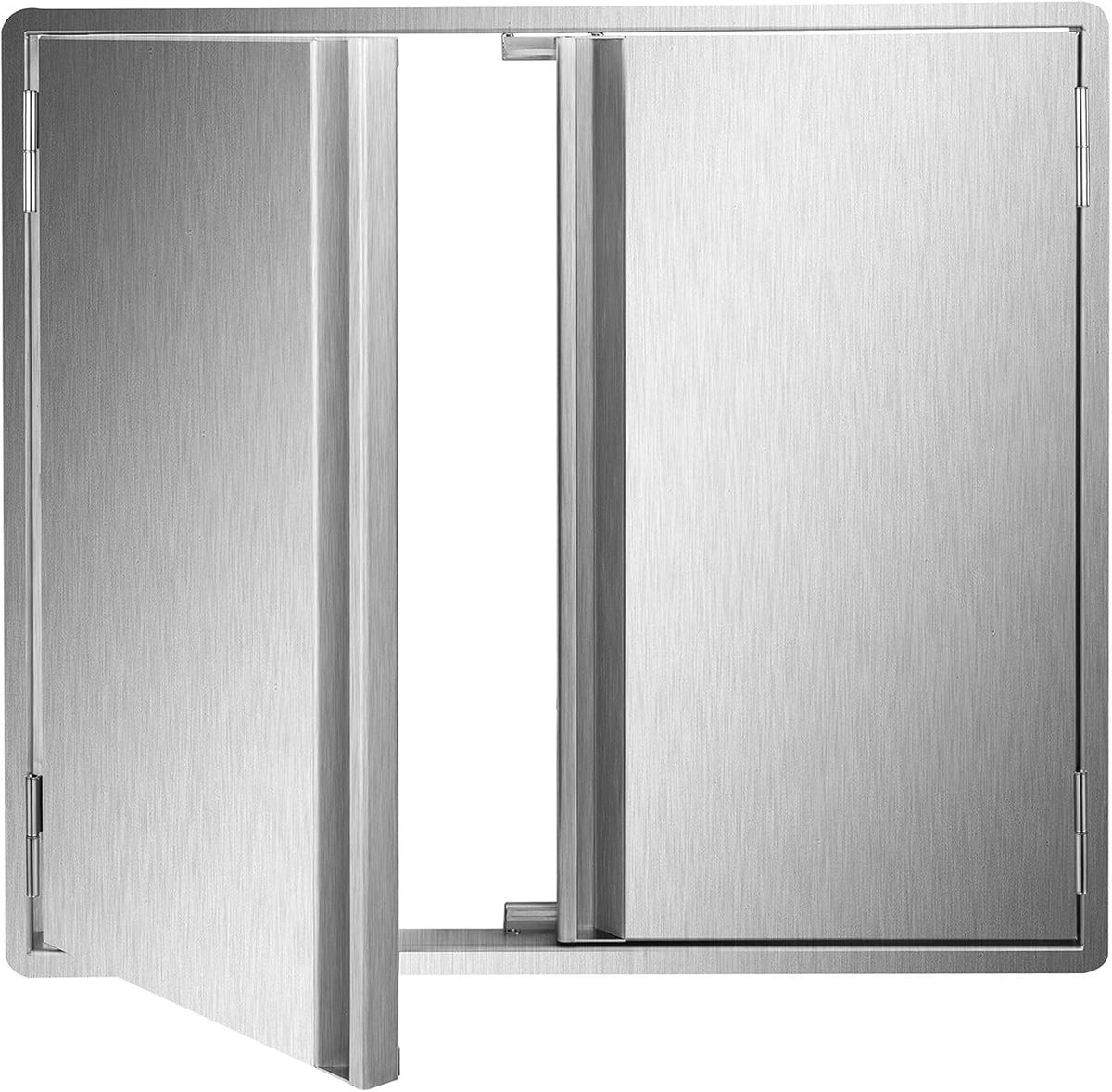 29.5W x 22H Inch Stainless Steel Outdoor Kitchen Doors N1902