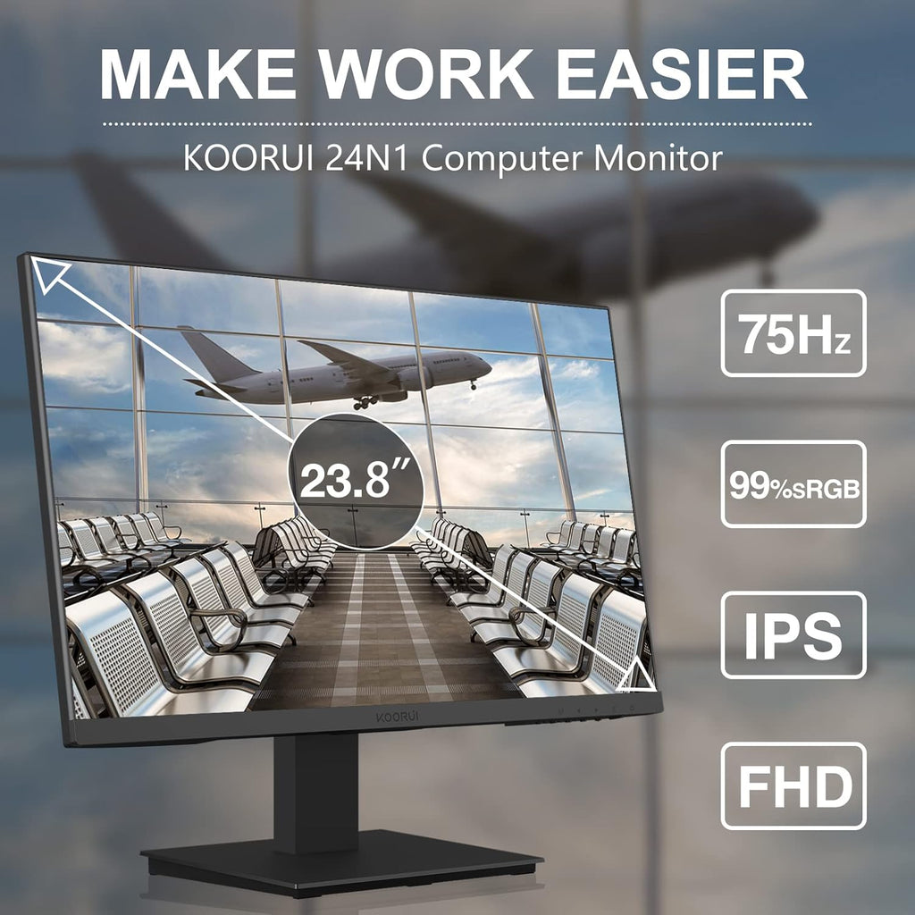 23.8 Inch FHD 1080p IPS 75Hz Computer Monitor H61648