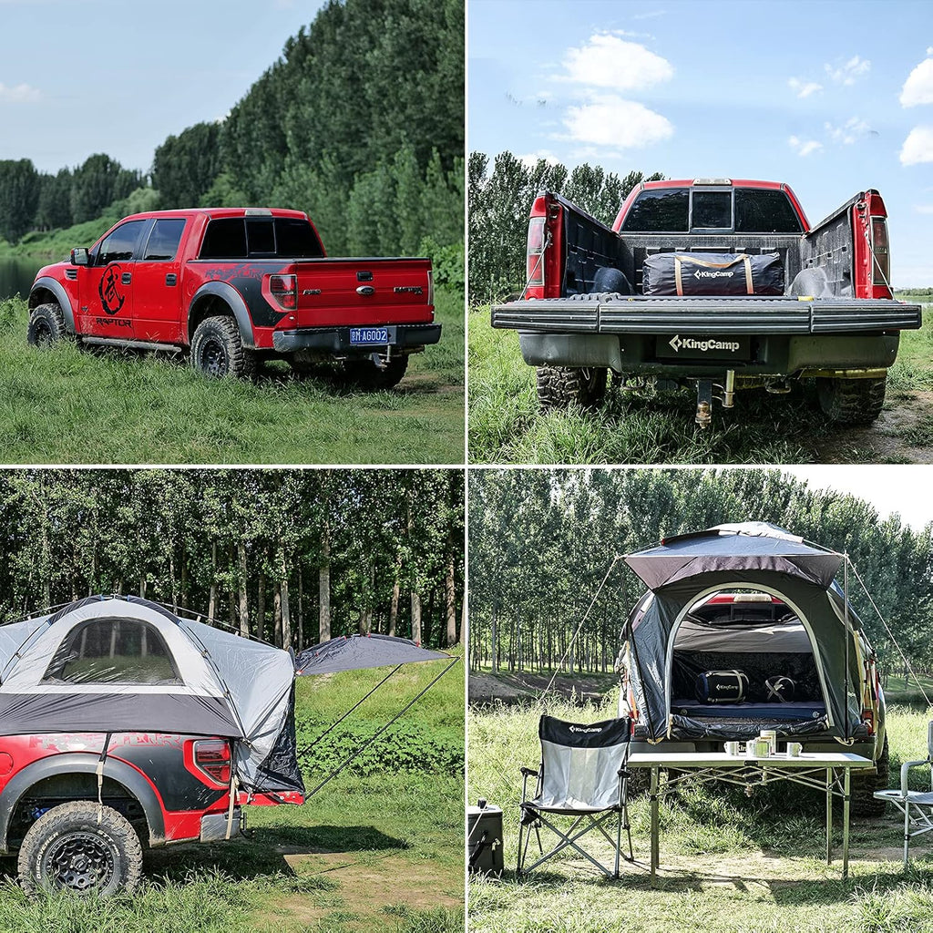 6.5 Foot 2 Person Truck Camping Tent with Sun Awning G2416