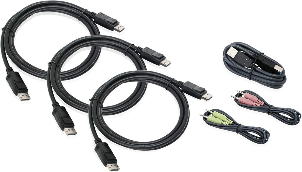 4-Port 4K Triple View DisplayPort KVMP Switch A477