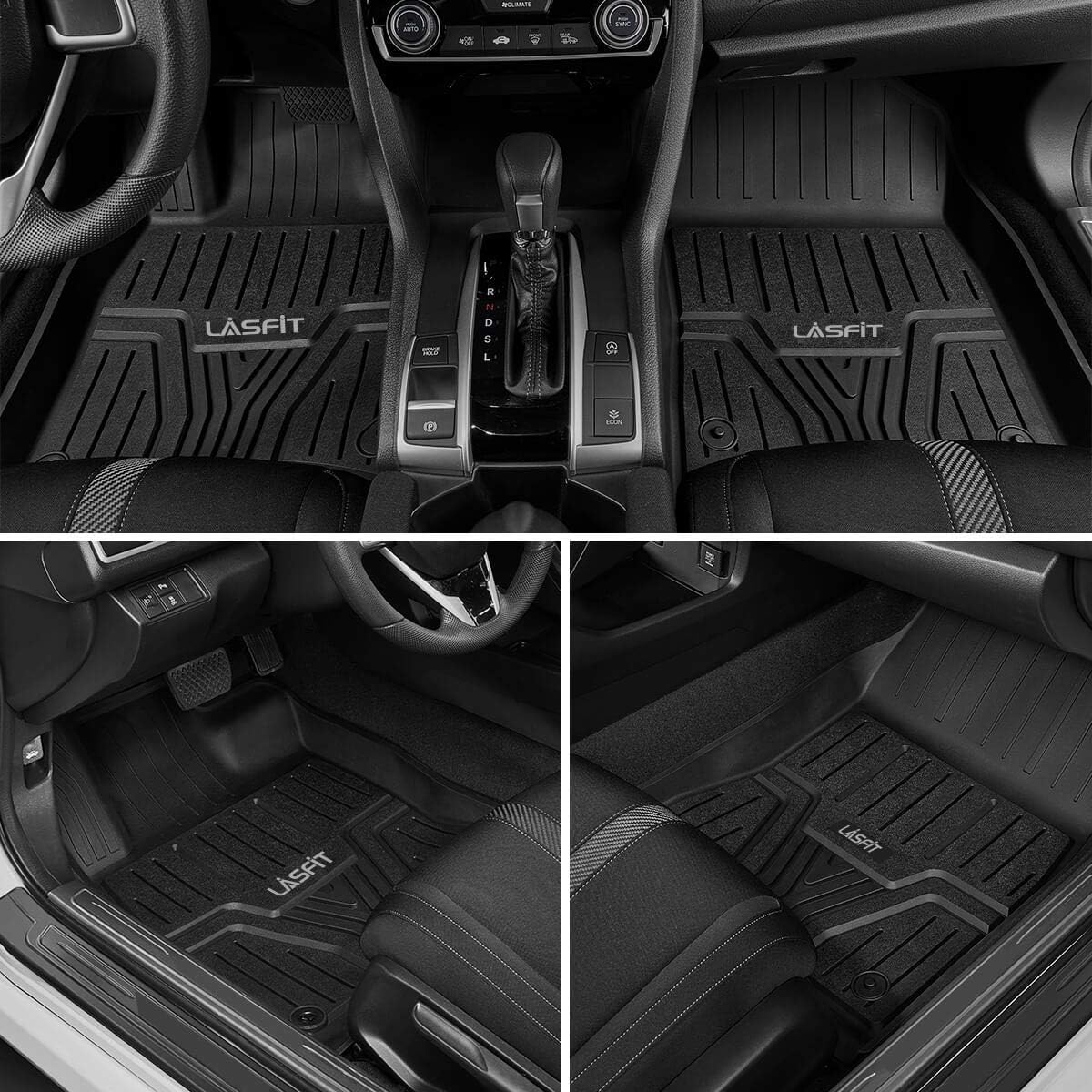 All Weather TPE Car Floor Liners 1st & 2nd Row O1703