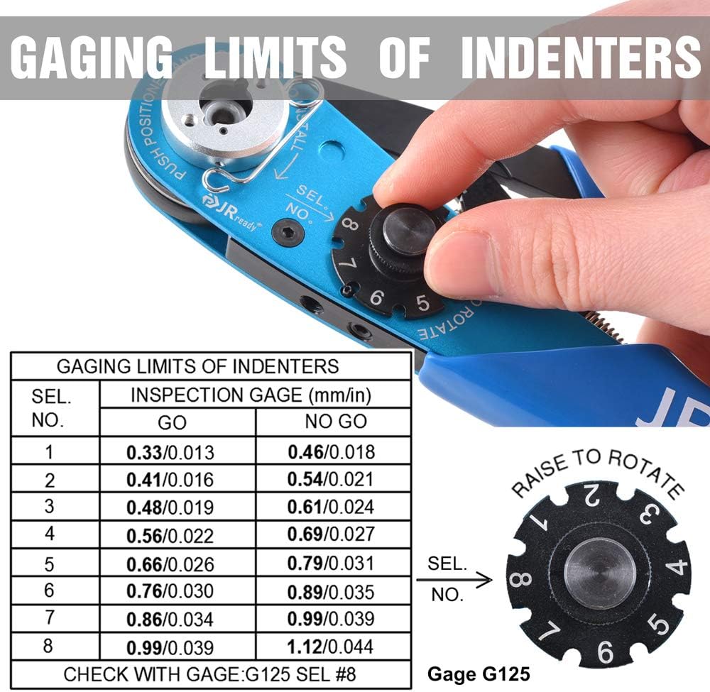 8 Indent Crimping Tool for 12-26 AWG Wire D677