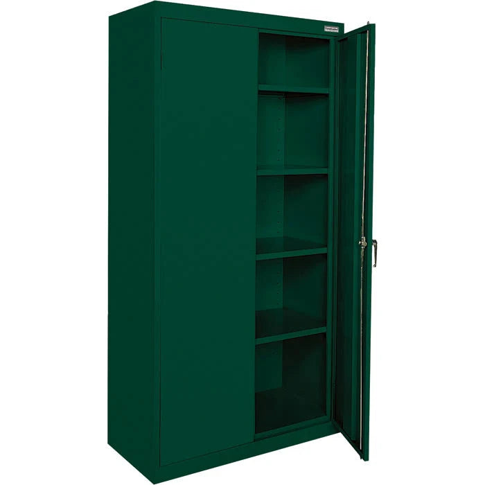 Commercial Grade All Welded Steel Cabinet 36in.W x 24in.D x 78in.H Dark Green D763821