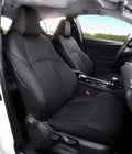Black Leatherette Full Set Car Seat Covers A275868