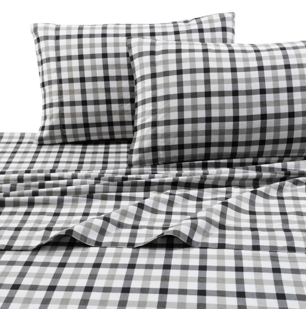 200 GSM Micro Plaid Flannel Sheet Set Twin XL R597283