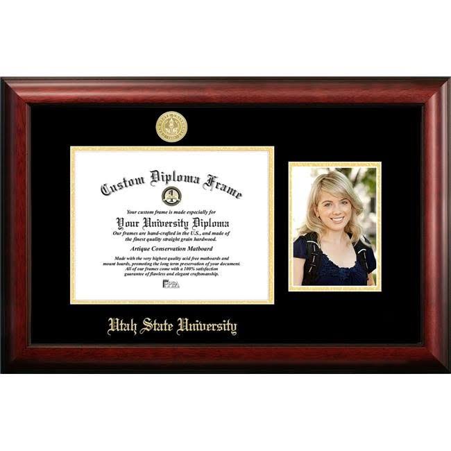 Gold Embossed Diploma Frame with 5 X7 Portrait W742