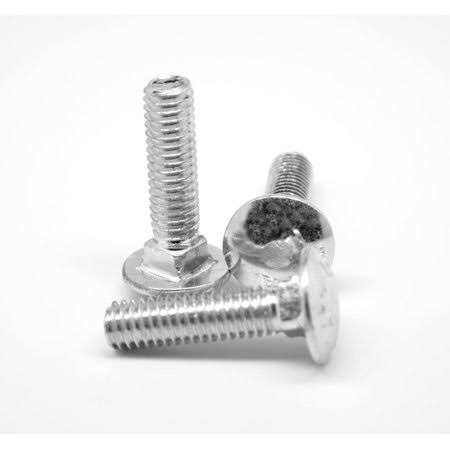 M12 x 1.75 x 80 mm Coarse Thread Class 4.6 Carriage Bolt Low Carbon Steel Zinc Plated Pk 100 J18168