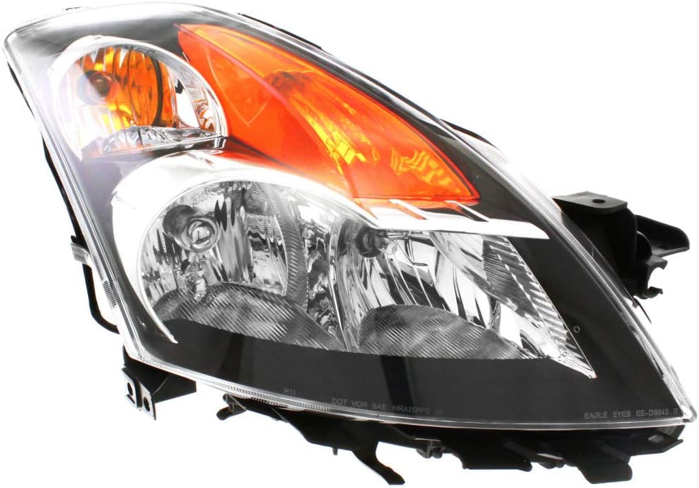 2008 2009 Black Headlight Assembly Pair Driver and Passenger Side P786280
