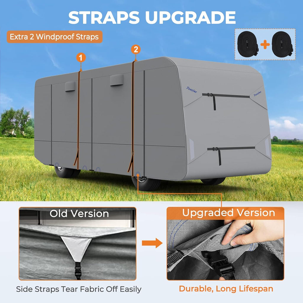 5 Layers Heavy Duty RV Cover for 38'-42' Motorhome F56053