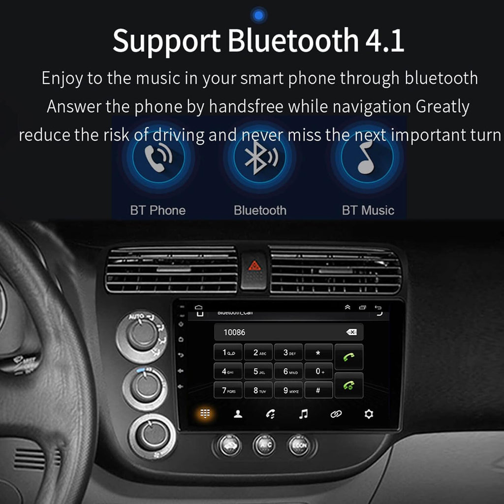 Android Car Radio Stereo Bluetooth for 2001-2005 Honda Civic I35178