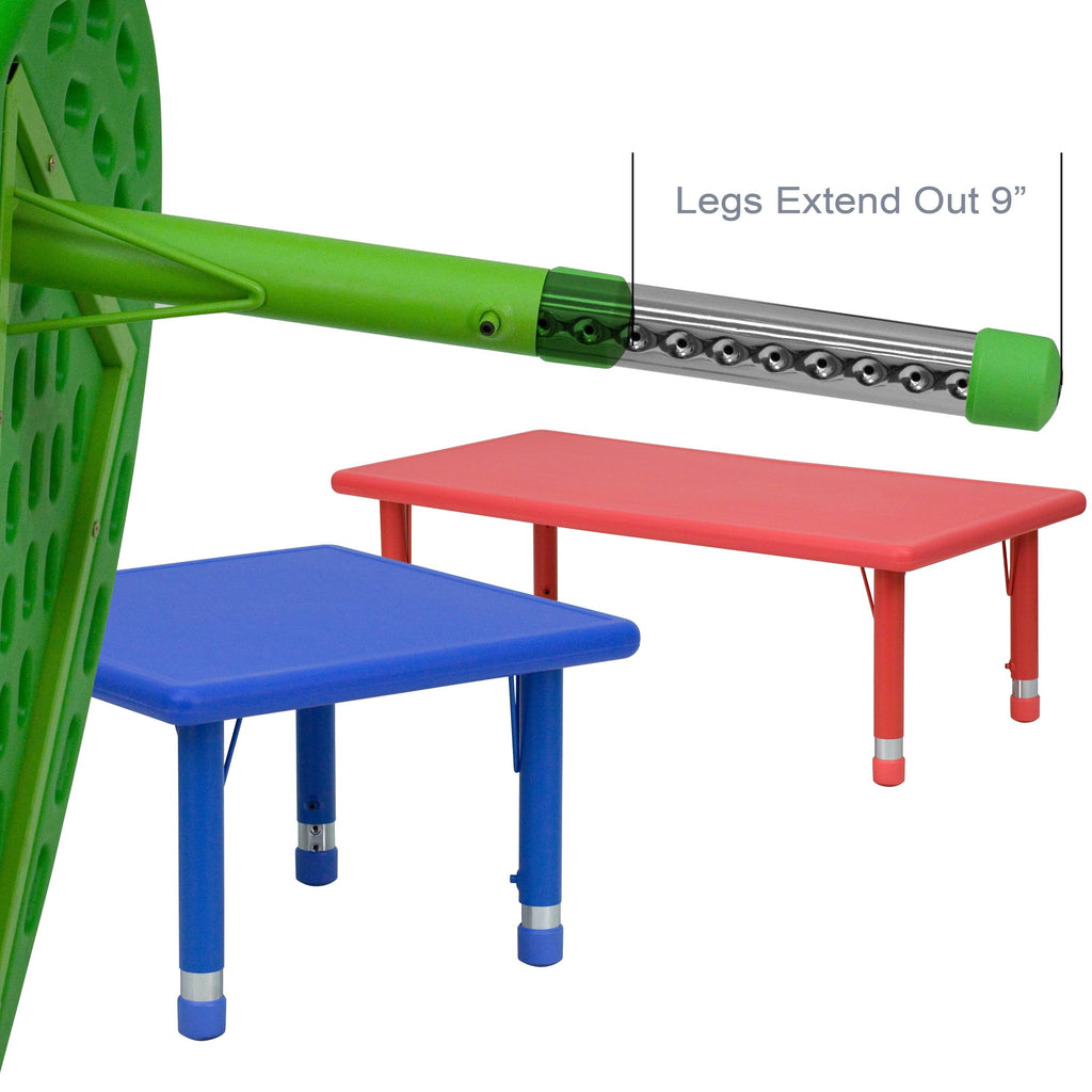 45 inch Round Plastic Height Adjustable Activity Table F154
