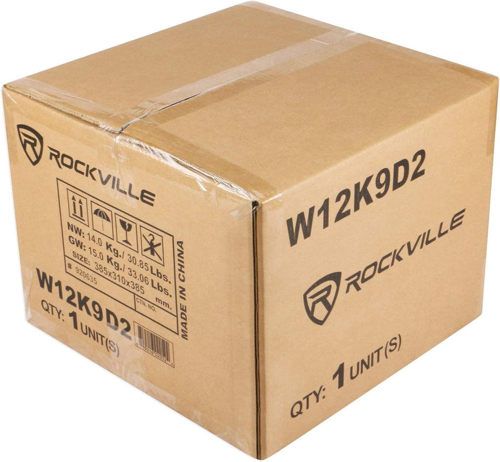 12 8000 Watt Car Subwoofers + Sealed Sub Box Enclosure O9810