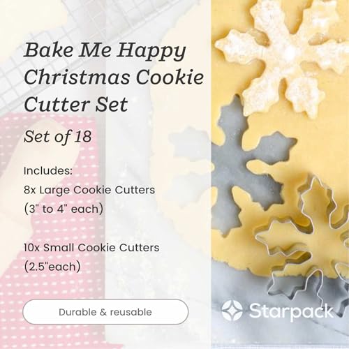 18 Pc Metal Christmas Cookie Cutters Set S1564