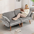 Grey Chenille 2 Seat Loveseat Sofa P502997