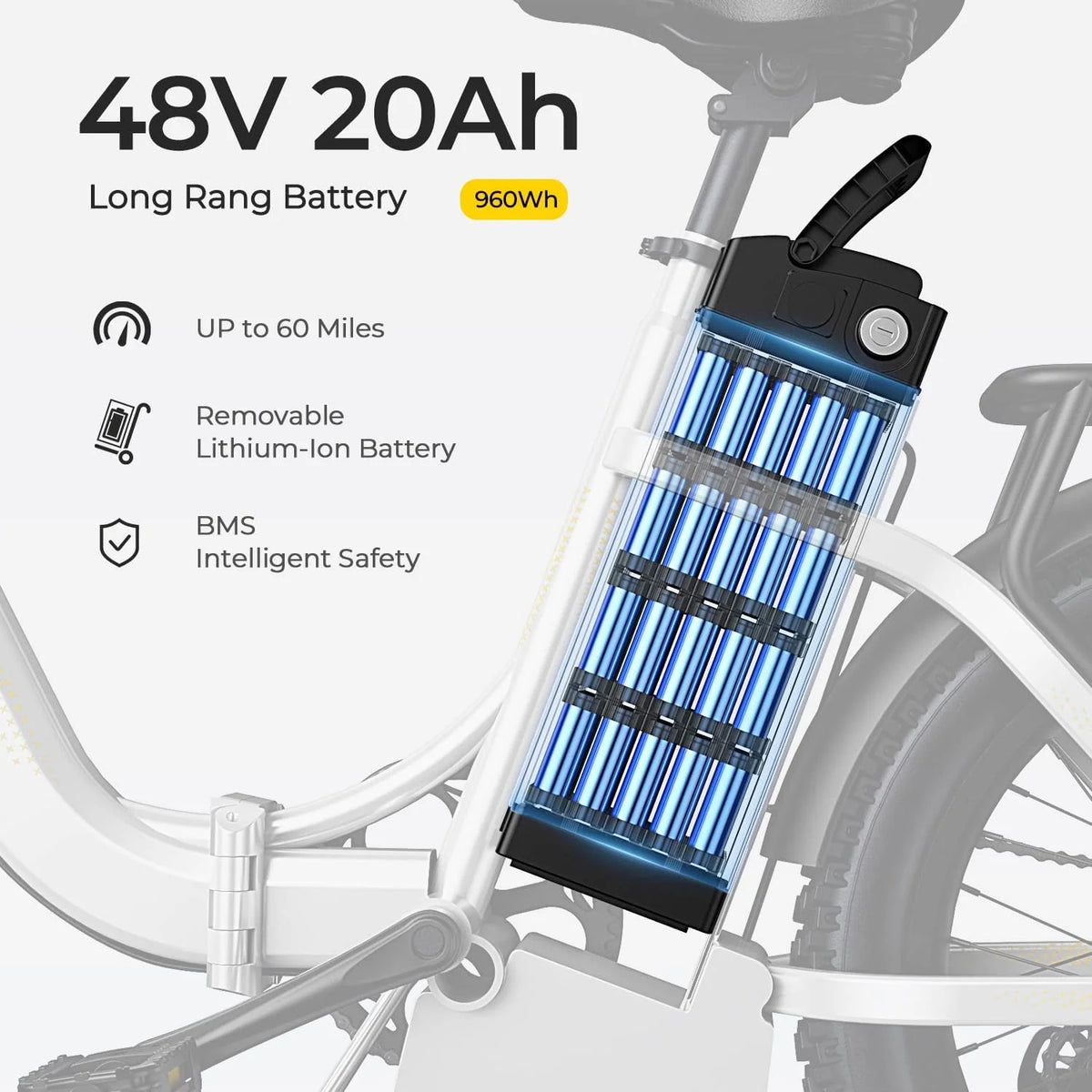 48V 15AH 750W Folding Electric Bike T2526