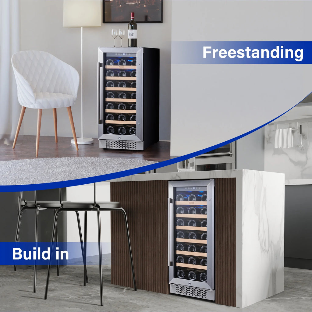 15" 33 Bottle Wine Refrigerator with Digital Temperature Control H484320