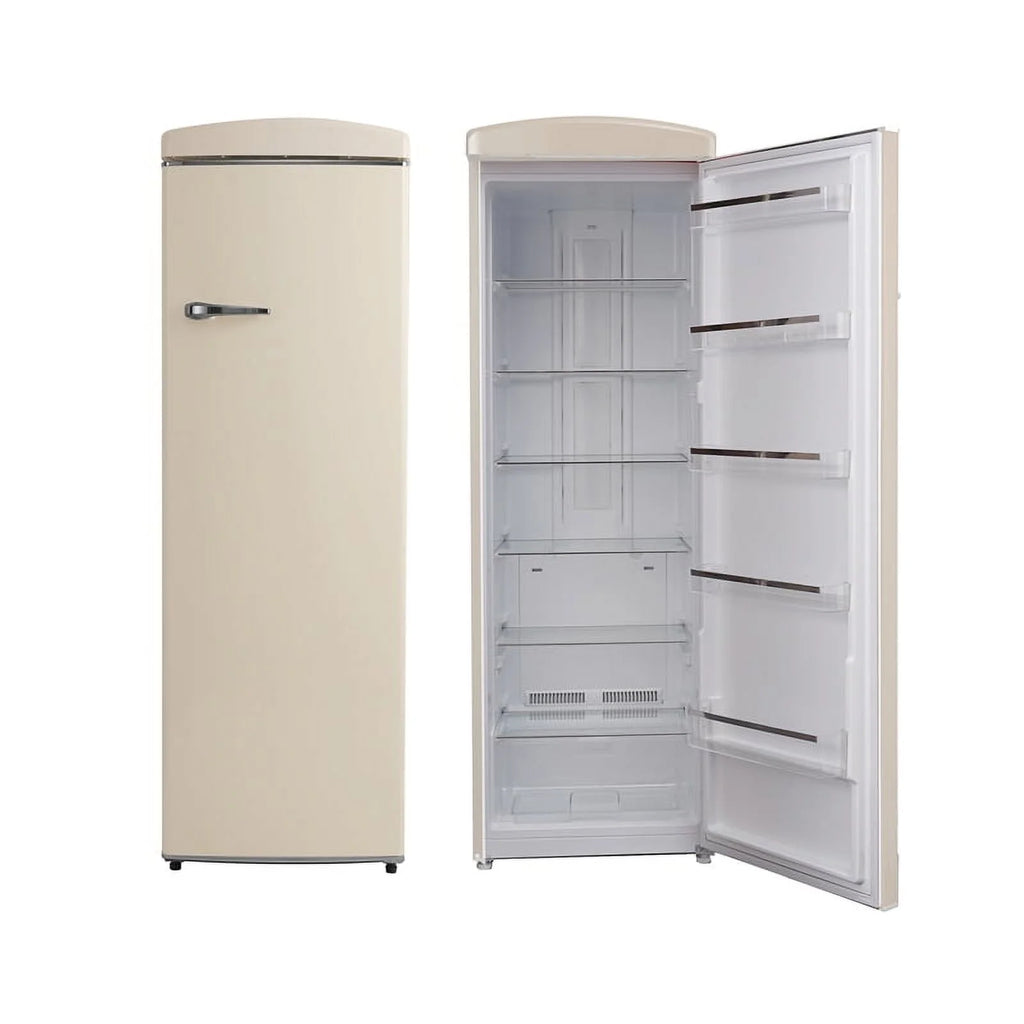 Cream Retro Single Door Refrigerator T9244