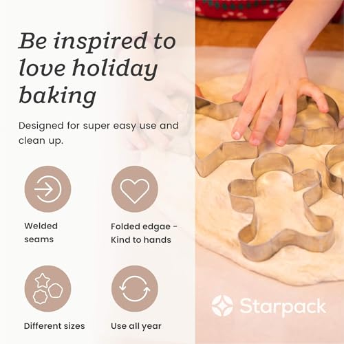 18 Pc Metal Christmas Cookie Cutters Set S1564
