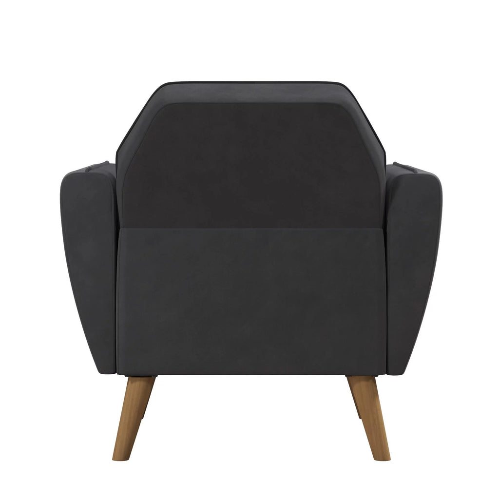 Gray Velvet Accent Chair S351
