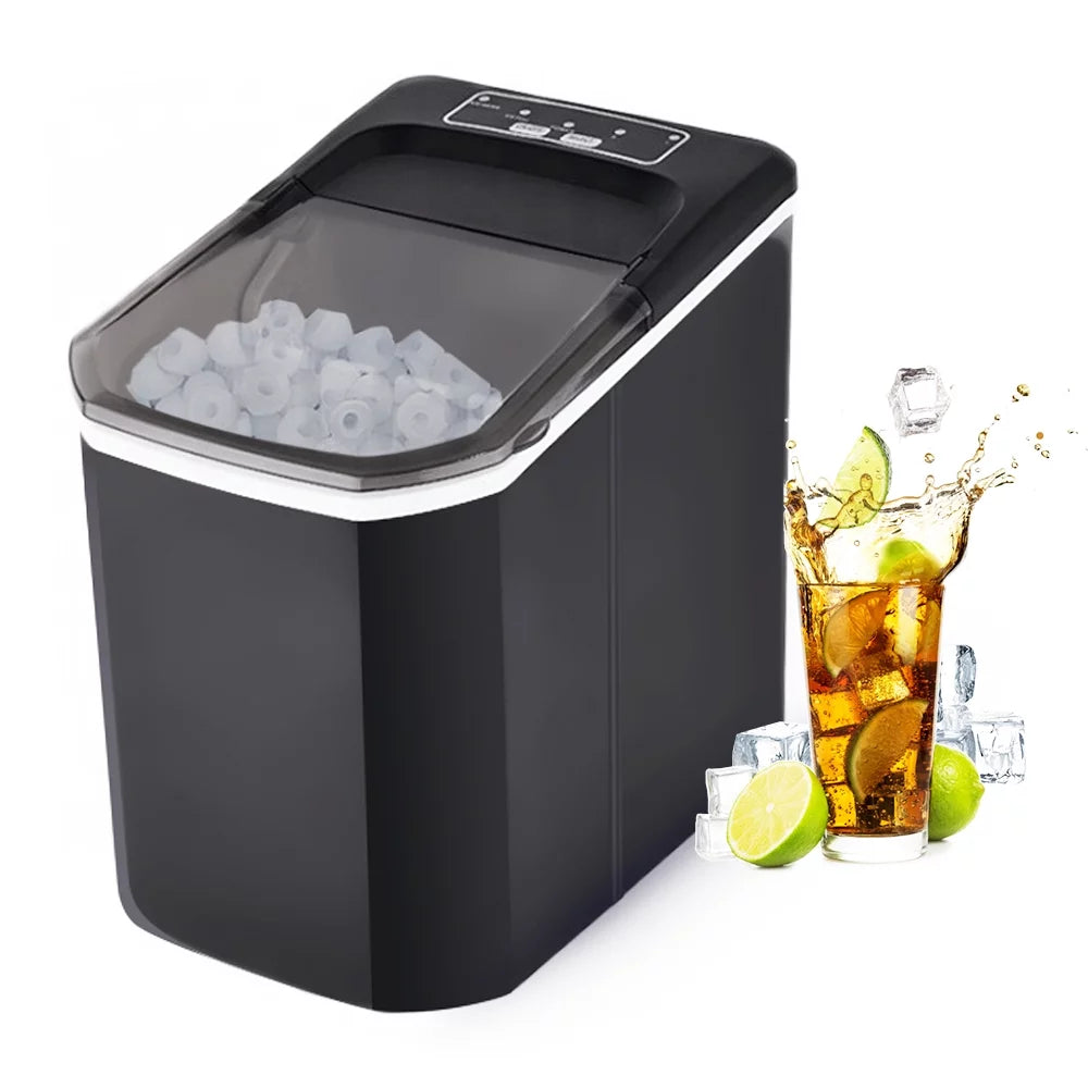Countertop Ice Maker, 26lbs in 24Hrs, Self-Cleaning Ice Machine with Basket N22274