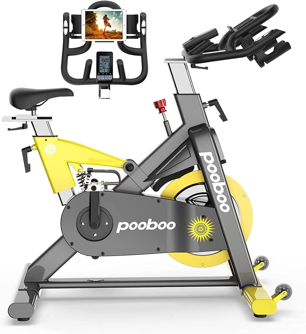Magnetic Exercise Bike Stationary 55lbs Flywheel D928