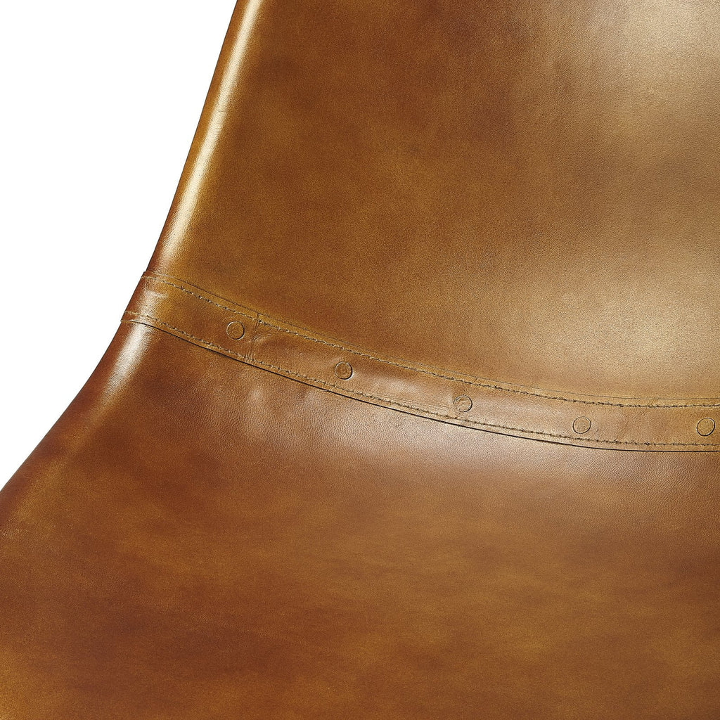 Brown Leather Side Chair L551308