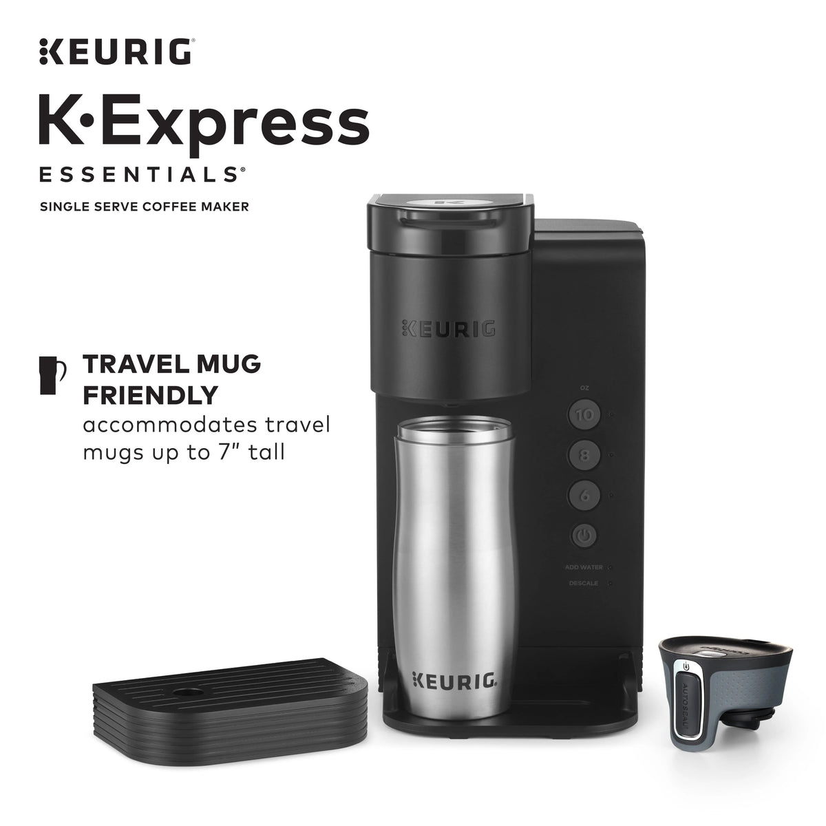 Black Single Serve K-Cup Pod Coffee Maker Q95532