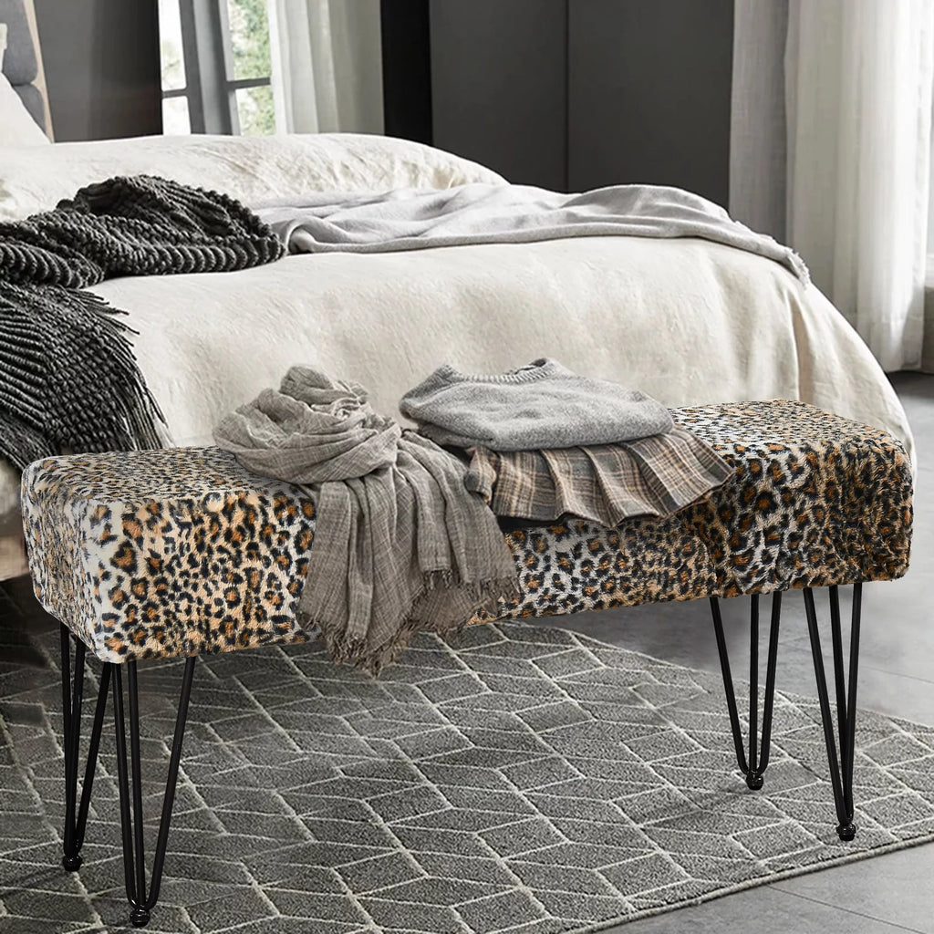Faux Fur Ottoman Y787504