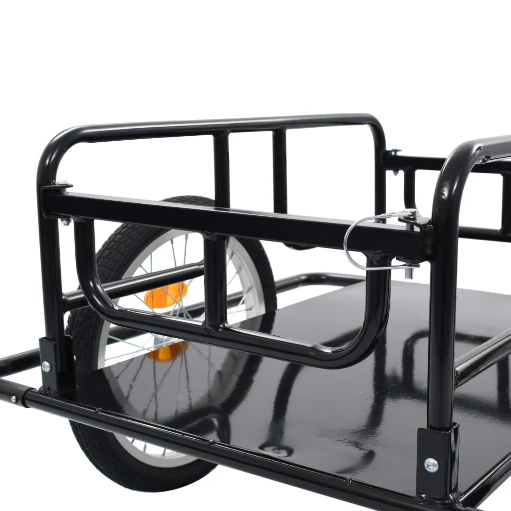 Bike Cargo Trailer Steel Black J3576