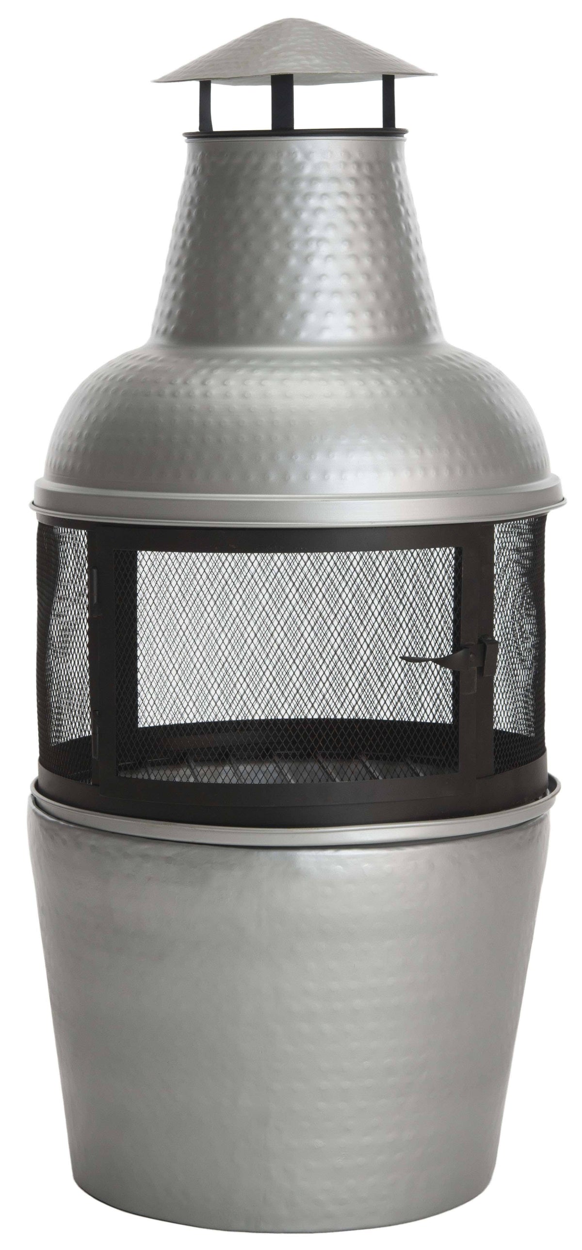 Silver Black Chiminea O40951